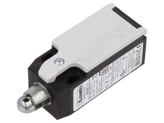 Eindschakelaar; metalen rol Ø11mm; NO + NC; 10A; M20; IP65 Eindschakelaar; metalen rol Ø11mm; NO + NC; 10A; M20; IP65
